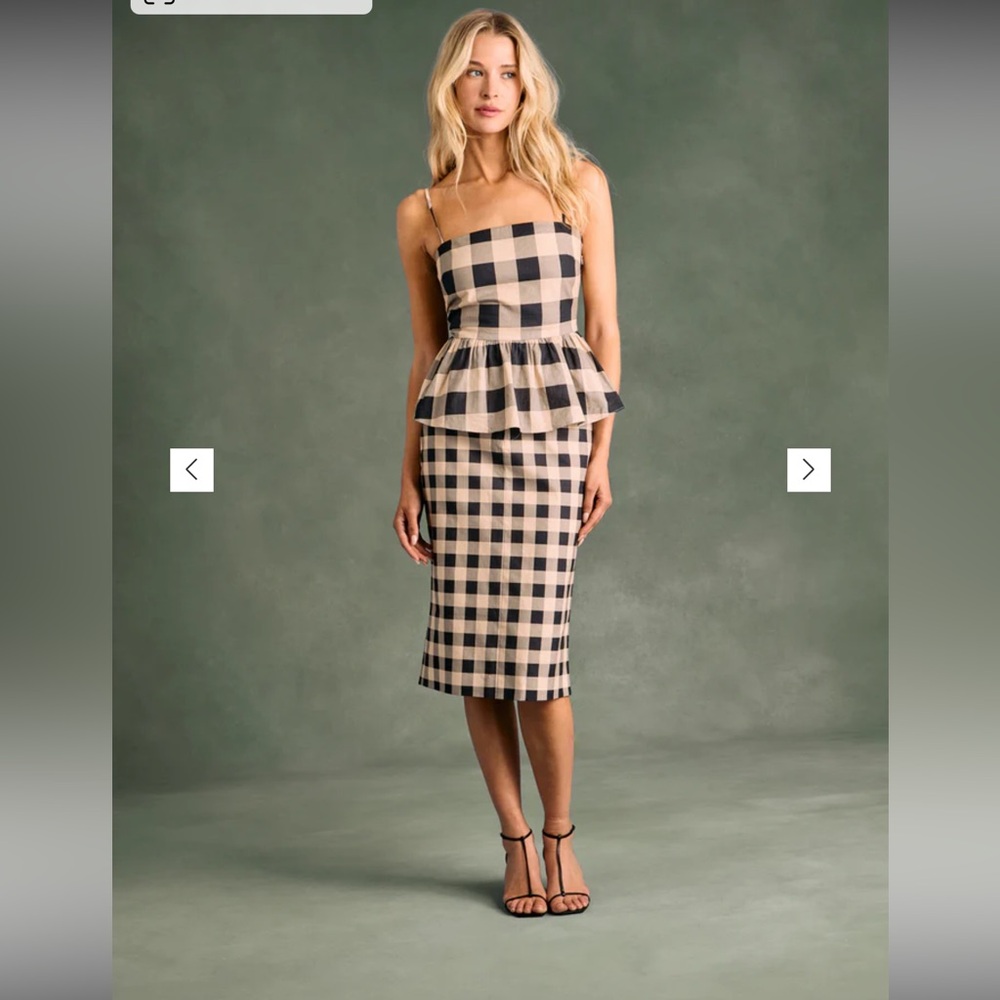 SER.O.YA Ara Gingham linen Top